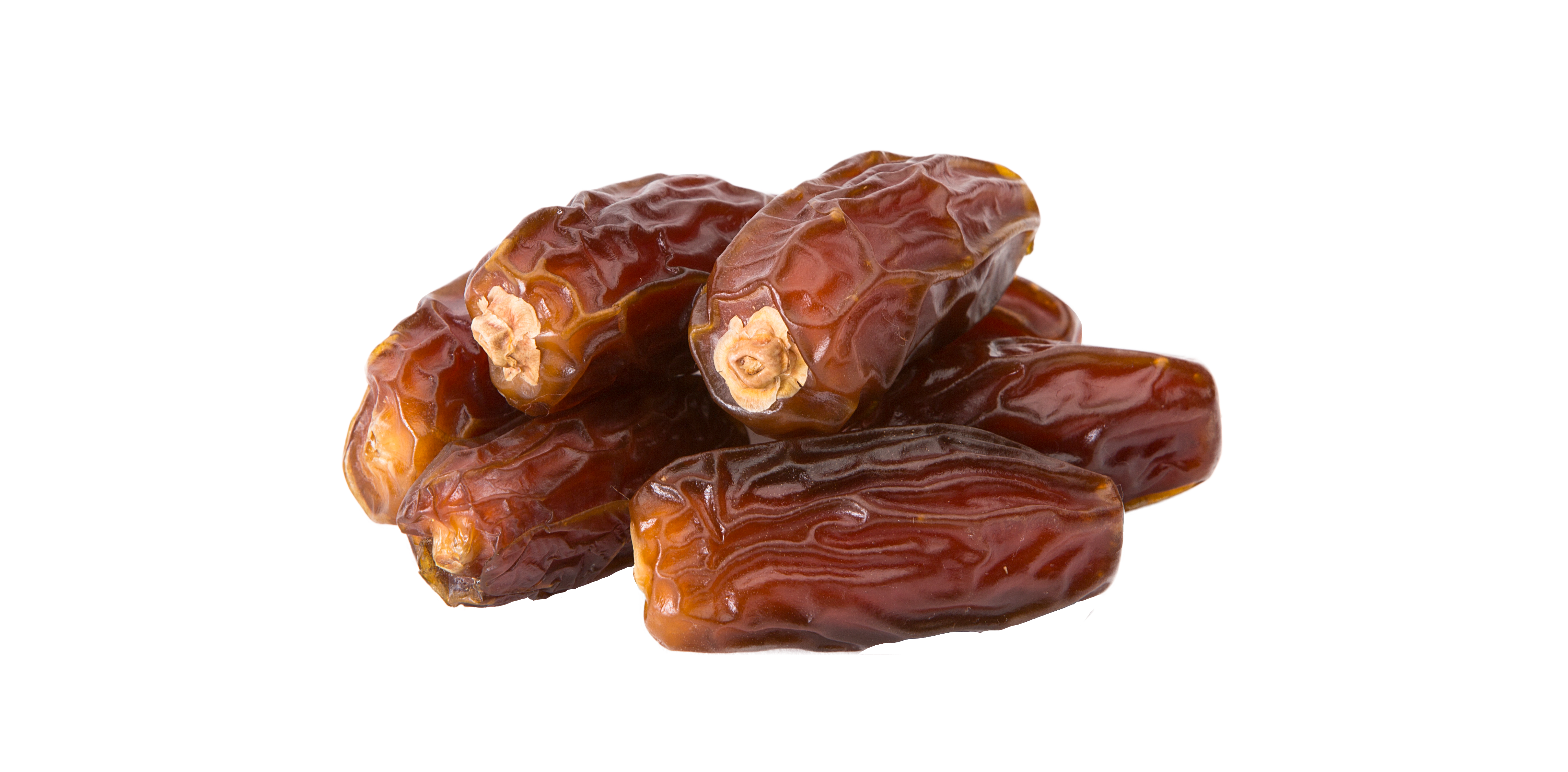 Mabroom dates, known for their long, elongated shape and rich caramel color, featuring a soft texture and a naturally sweet flavor.