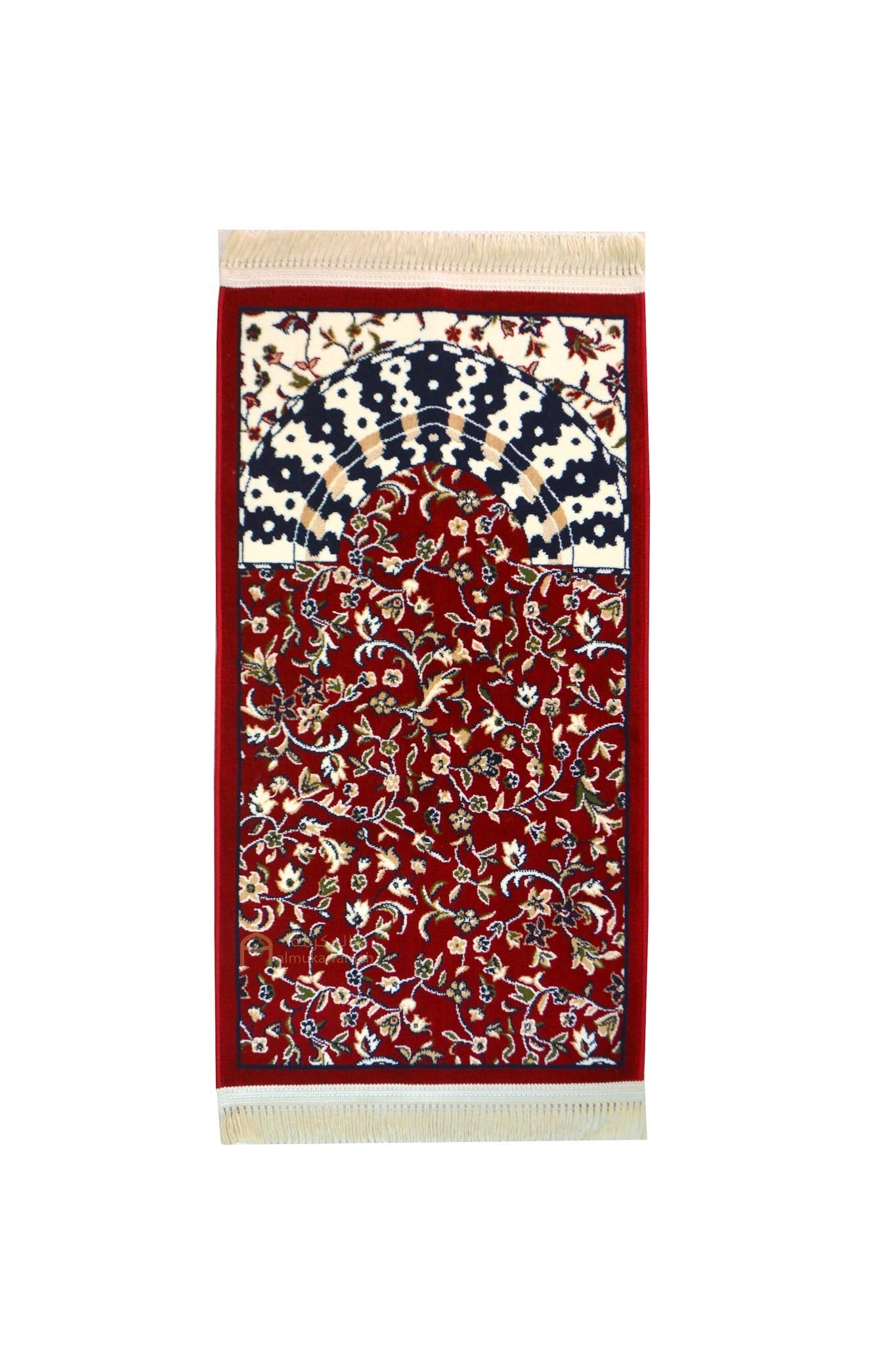 Buy Prayer Mat Online Al Rawda Kids Prayer Mat Medium Size -Red Color, 50x90 cm | Almukarramah.com