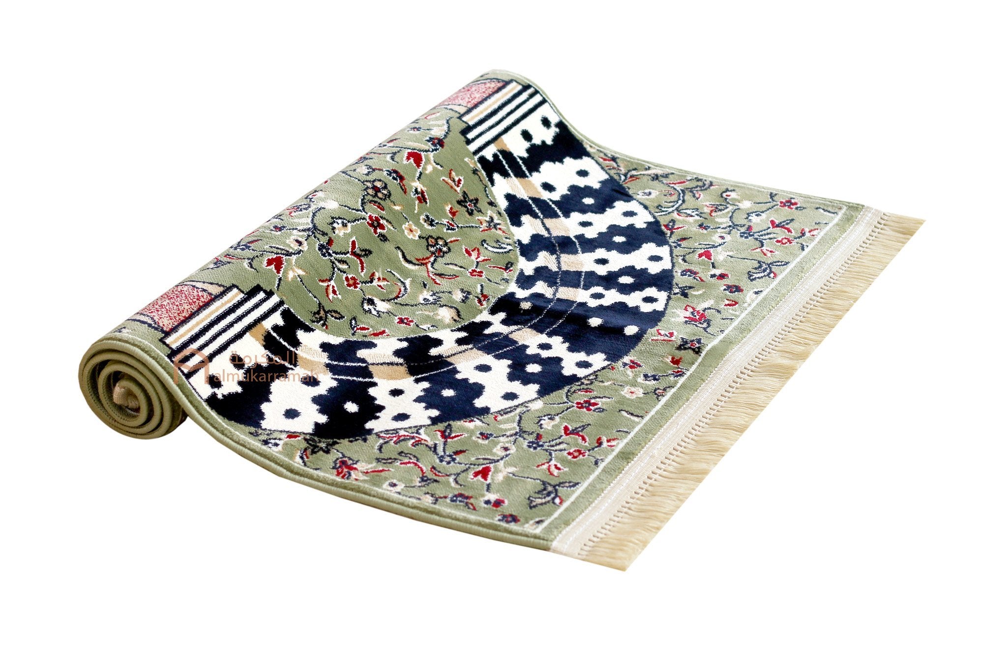 Al-rawdah patterns Mehrab soft prayer mat - www.almukarramah.com