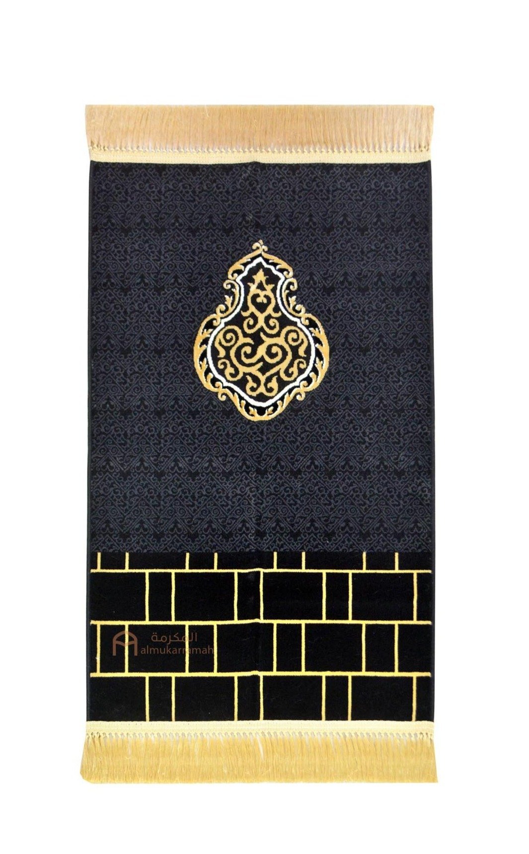 Kiswa Al Kaaba Prayer Mat with bricks - www.almukarramah.com