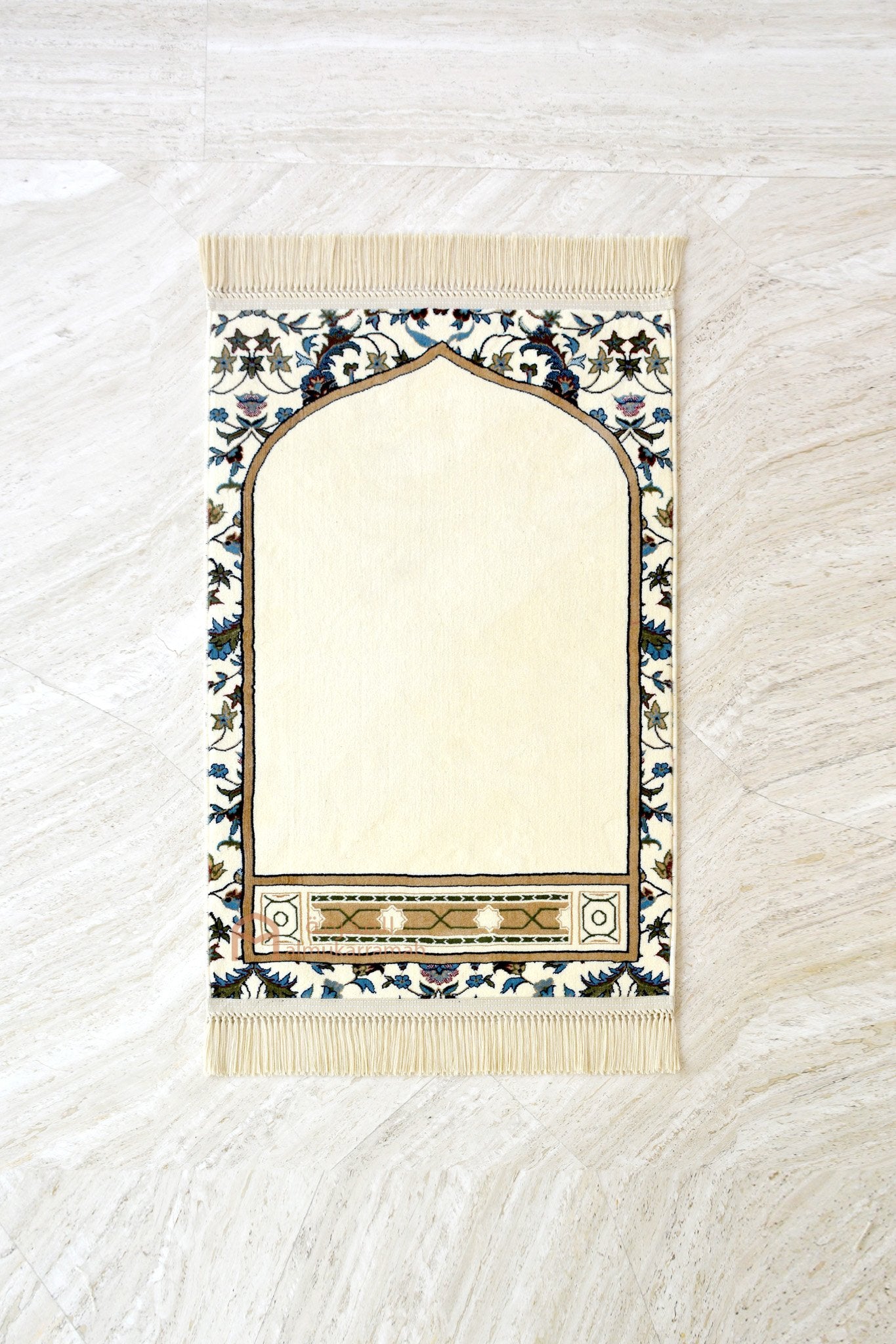 buy Makkah imam prayer rug - beige color - www.almukarramah.com