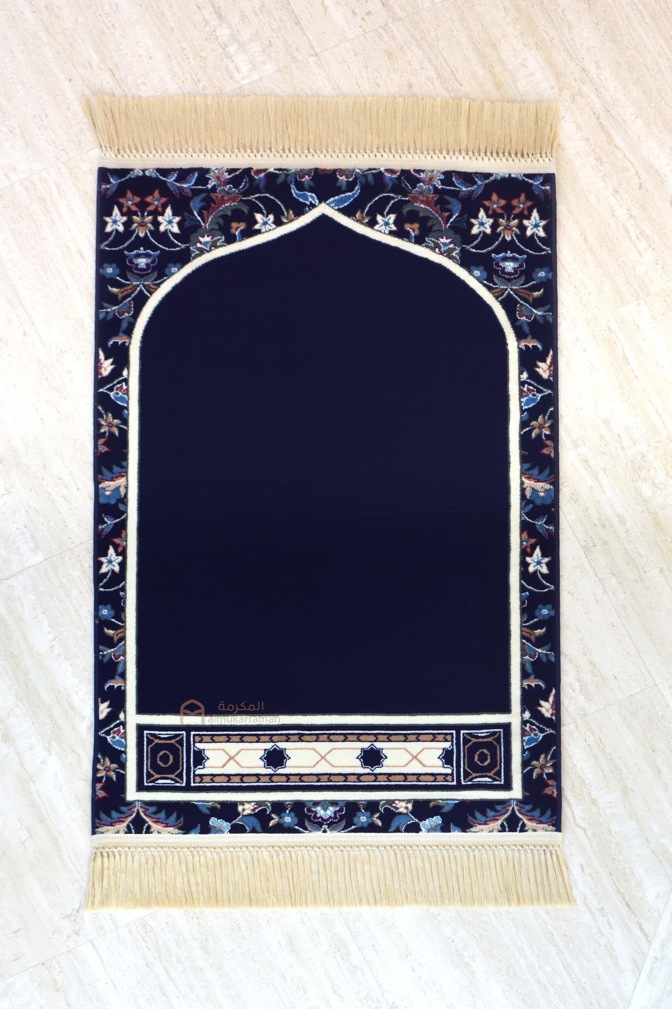 Buy Makkah imam prayer rug  - Blue color 8mm - www.almukarramah.com