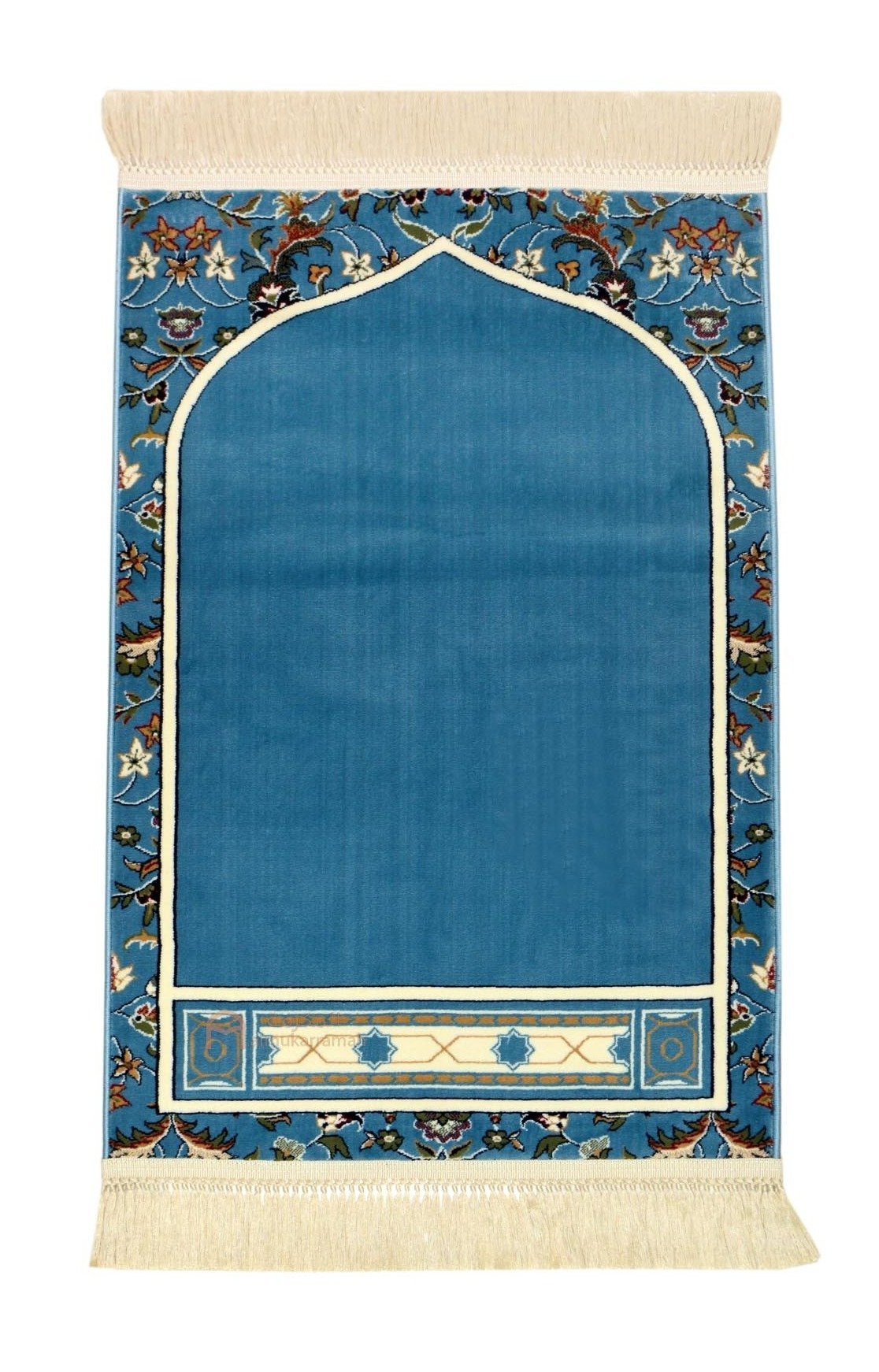 Buy Makkah imam prayer mat - Light Blue color - www.almukarramah.com