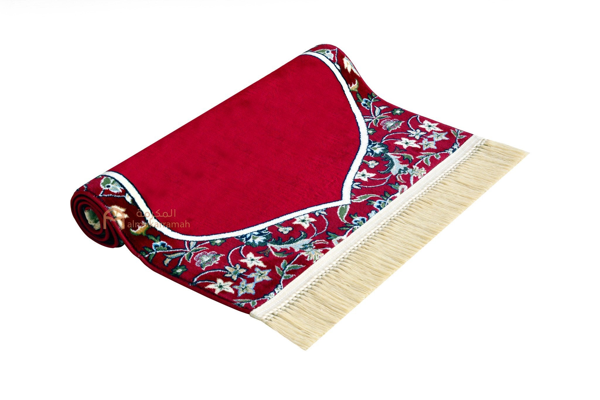 Buy Makkah imam prayer mat - Red color 8mm thickness - www.almukarramah.com