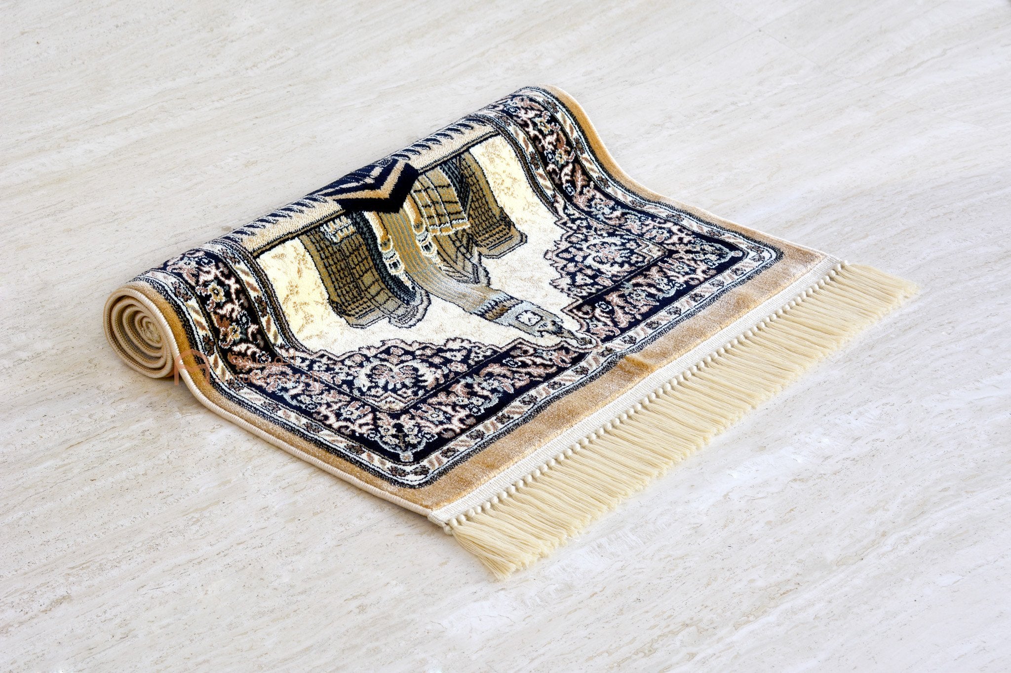Premium Makkah Clock Tower prayer mat - www.almukarramah.com