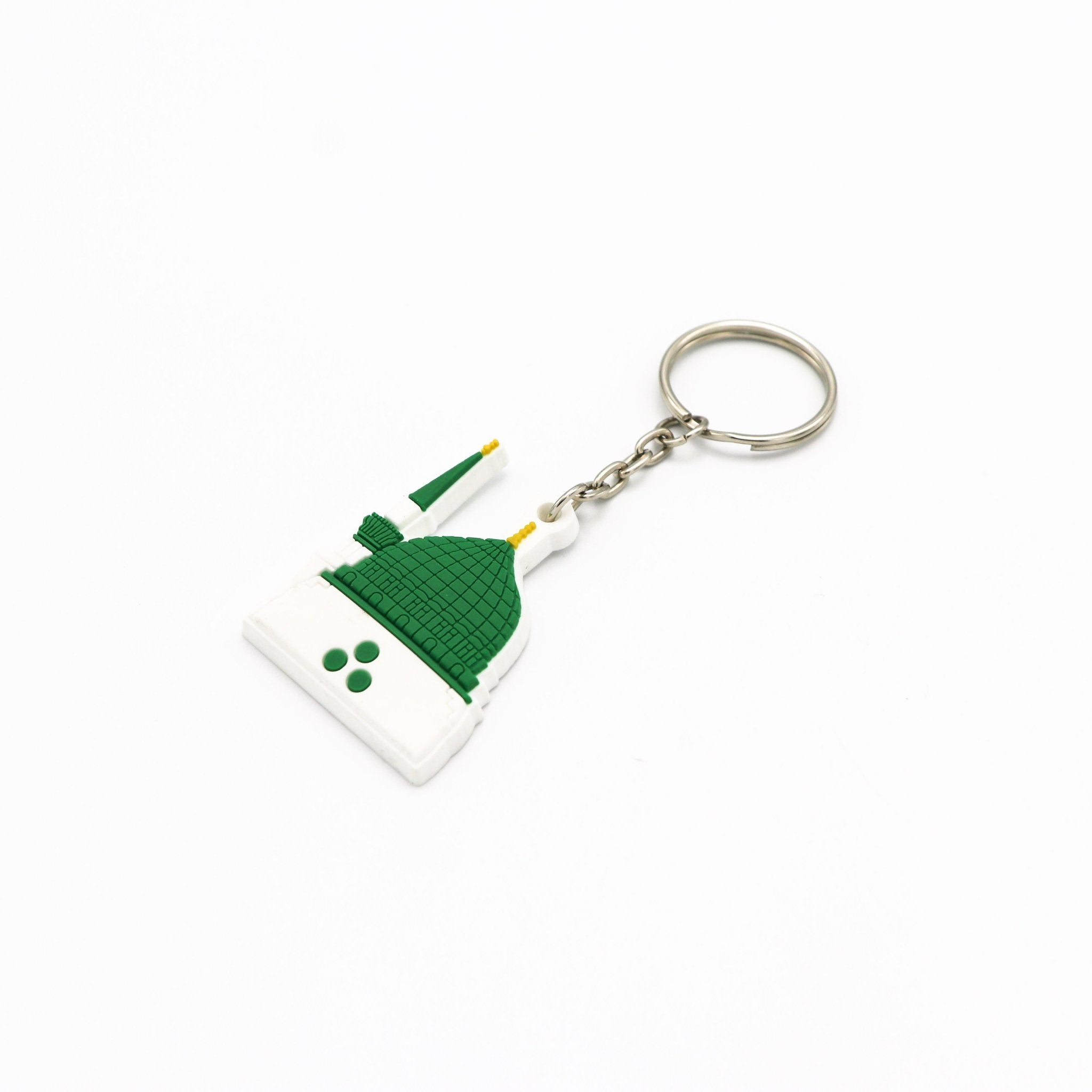 Rubber Keychain - The Green Dome - www.almukarramah.com