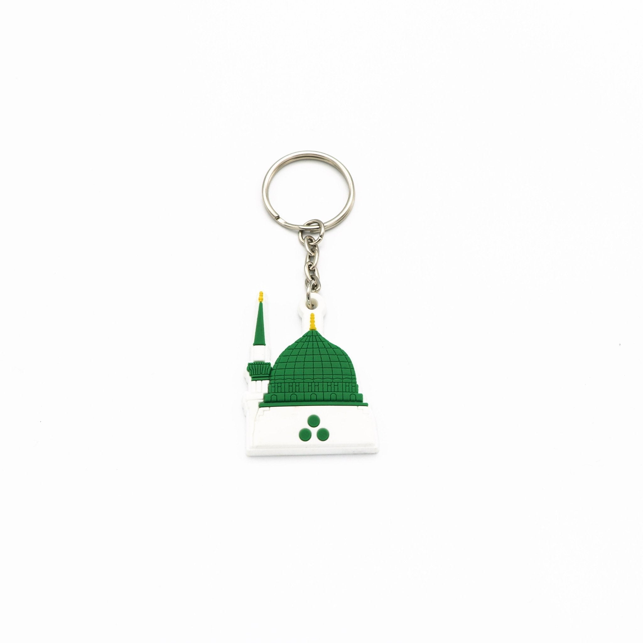 Rubber Keychain - The Green Dome - www.almukarramah.com