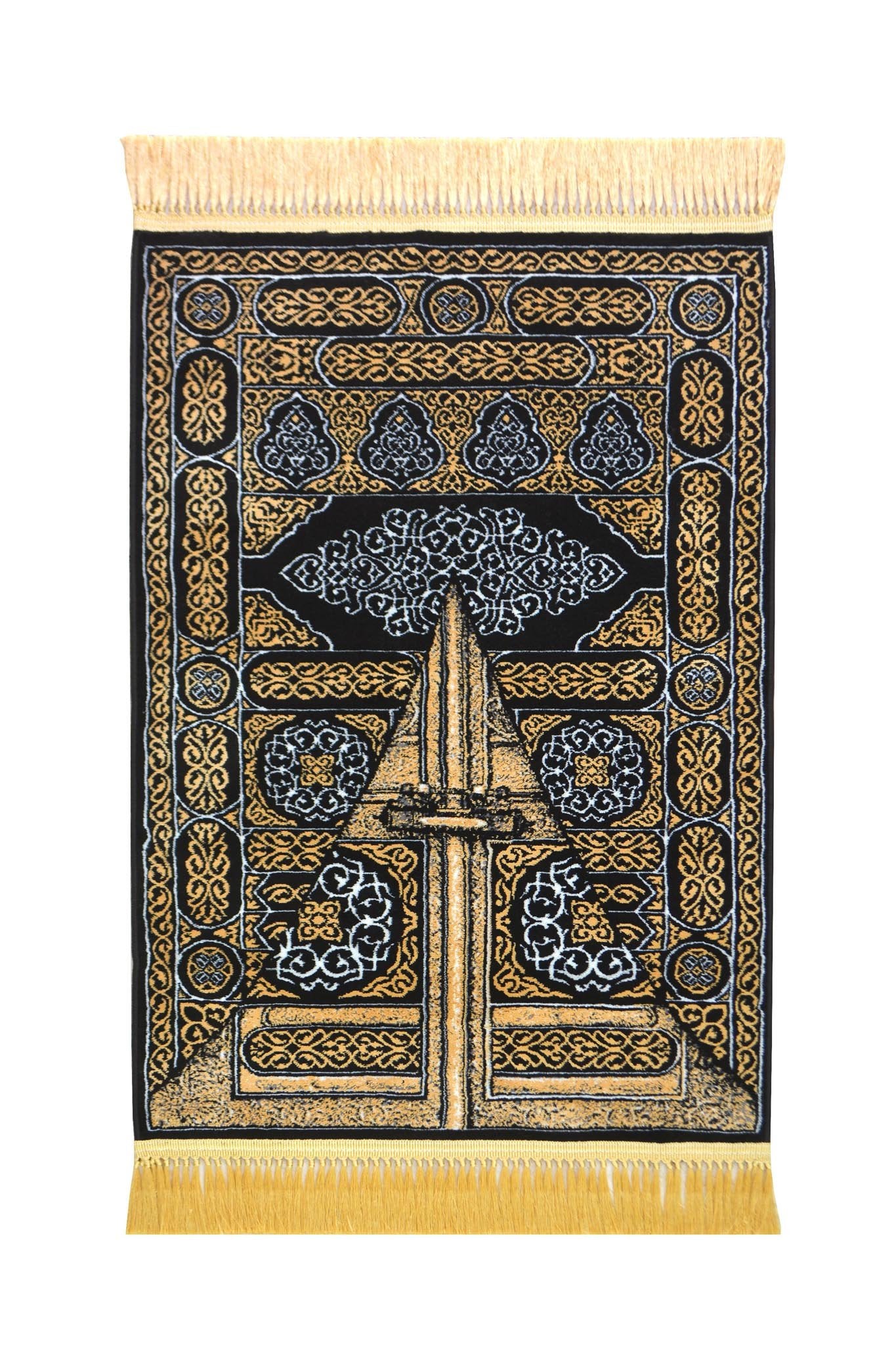 The door of the Kaaba prayer mat - www.almukarramah.com
