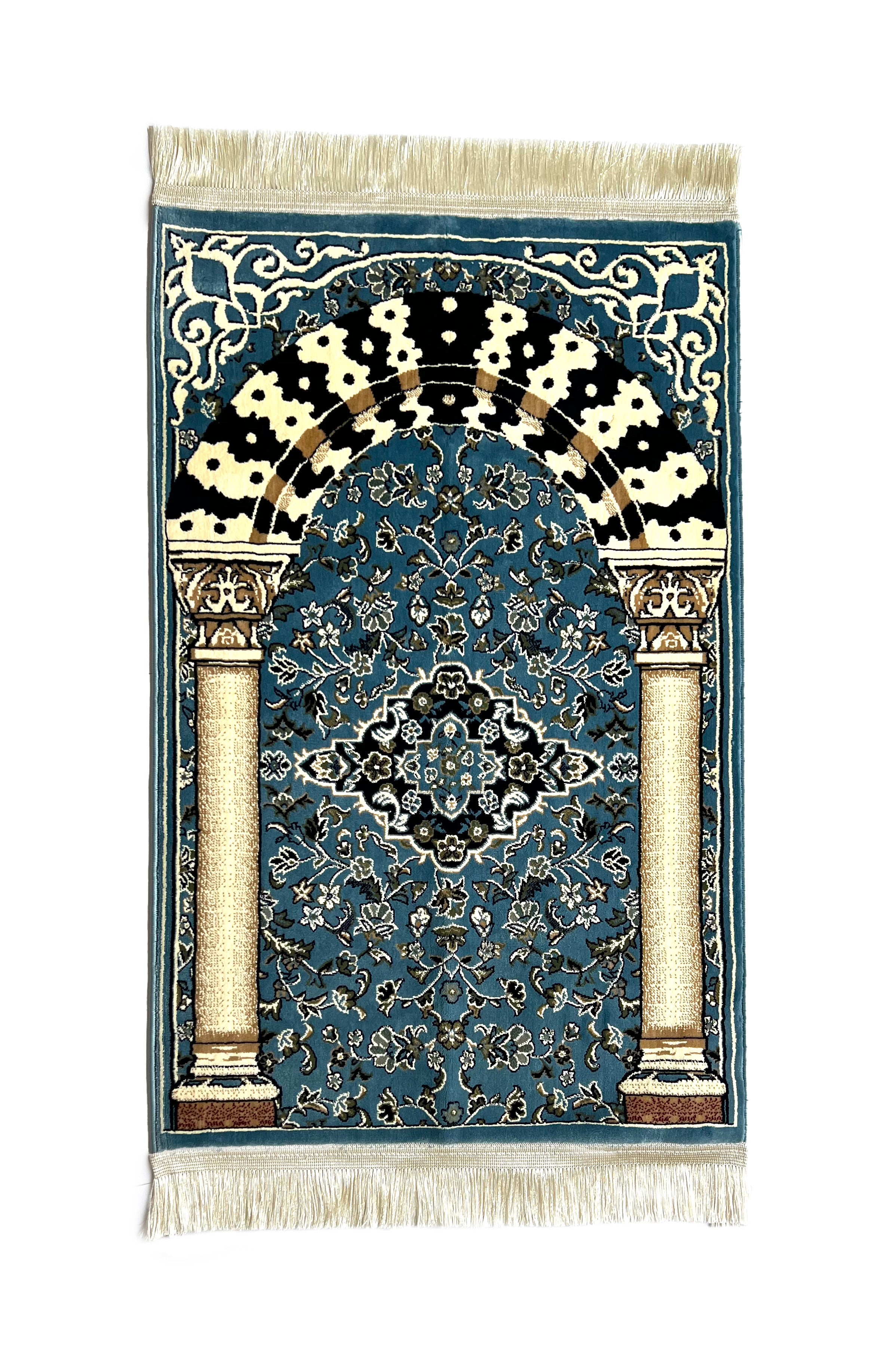 Buy Alrawda Blue prayer mat - Blue color - www.almukarramah.com