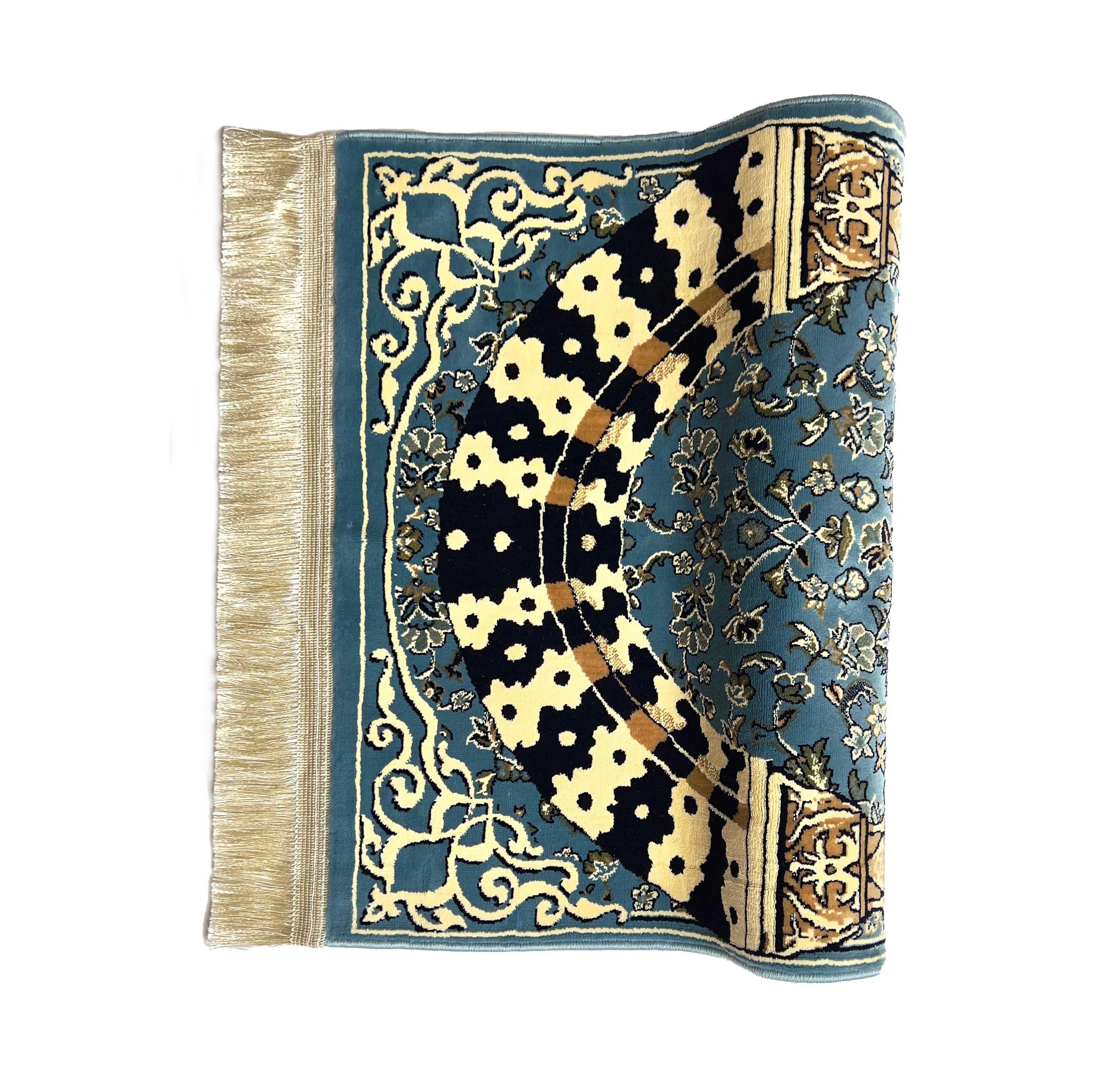 Buy Mehrab Blue prayer mat - Blue color - www.almukarramah.com