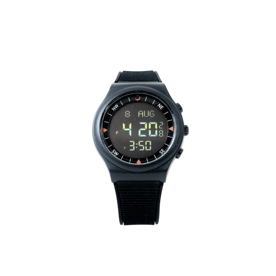 Azan Watch Al Duhur Black - www.almukarramah.com buy now