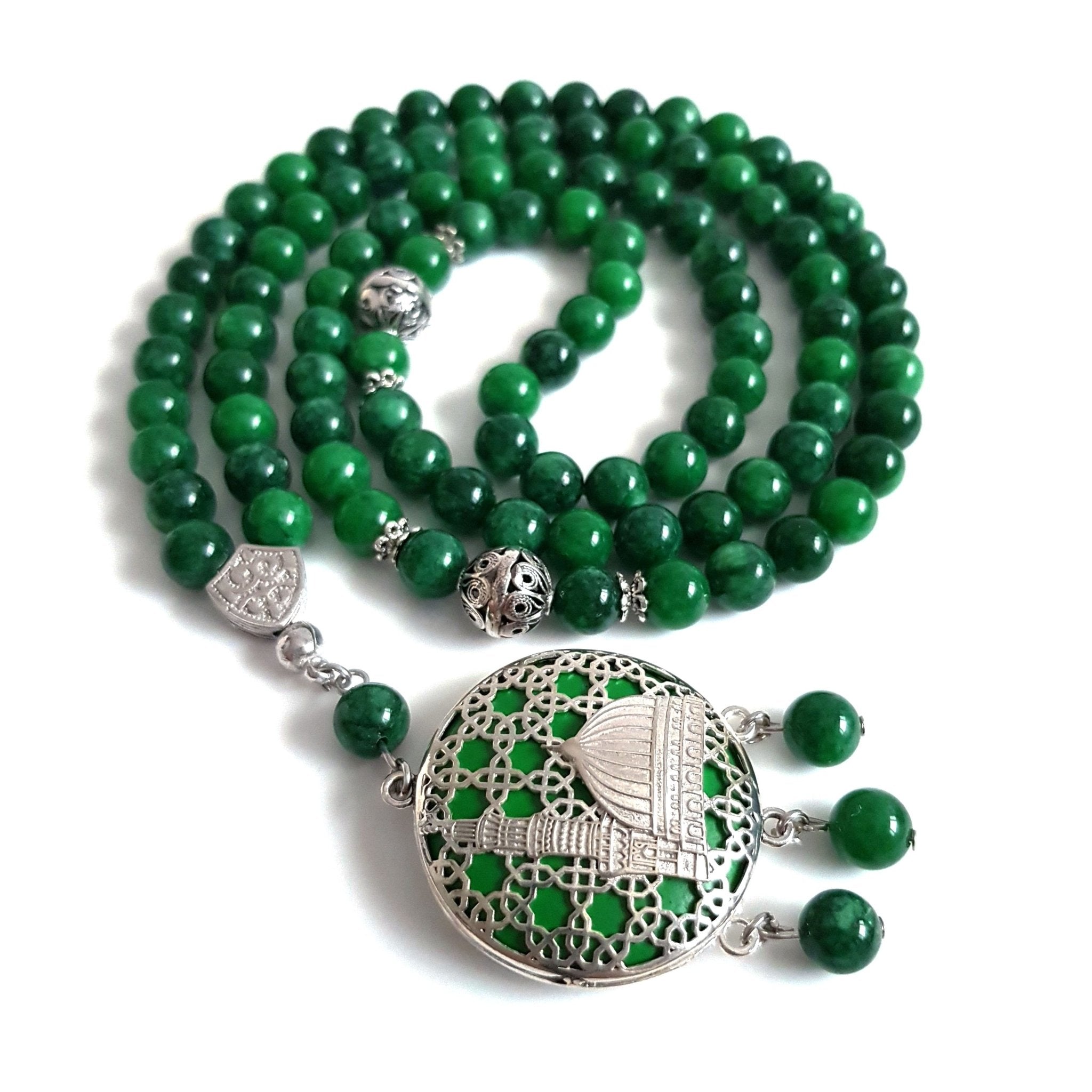 Al Medina Al Munawarah Green Color Prayer beads - www.almukarramah.com