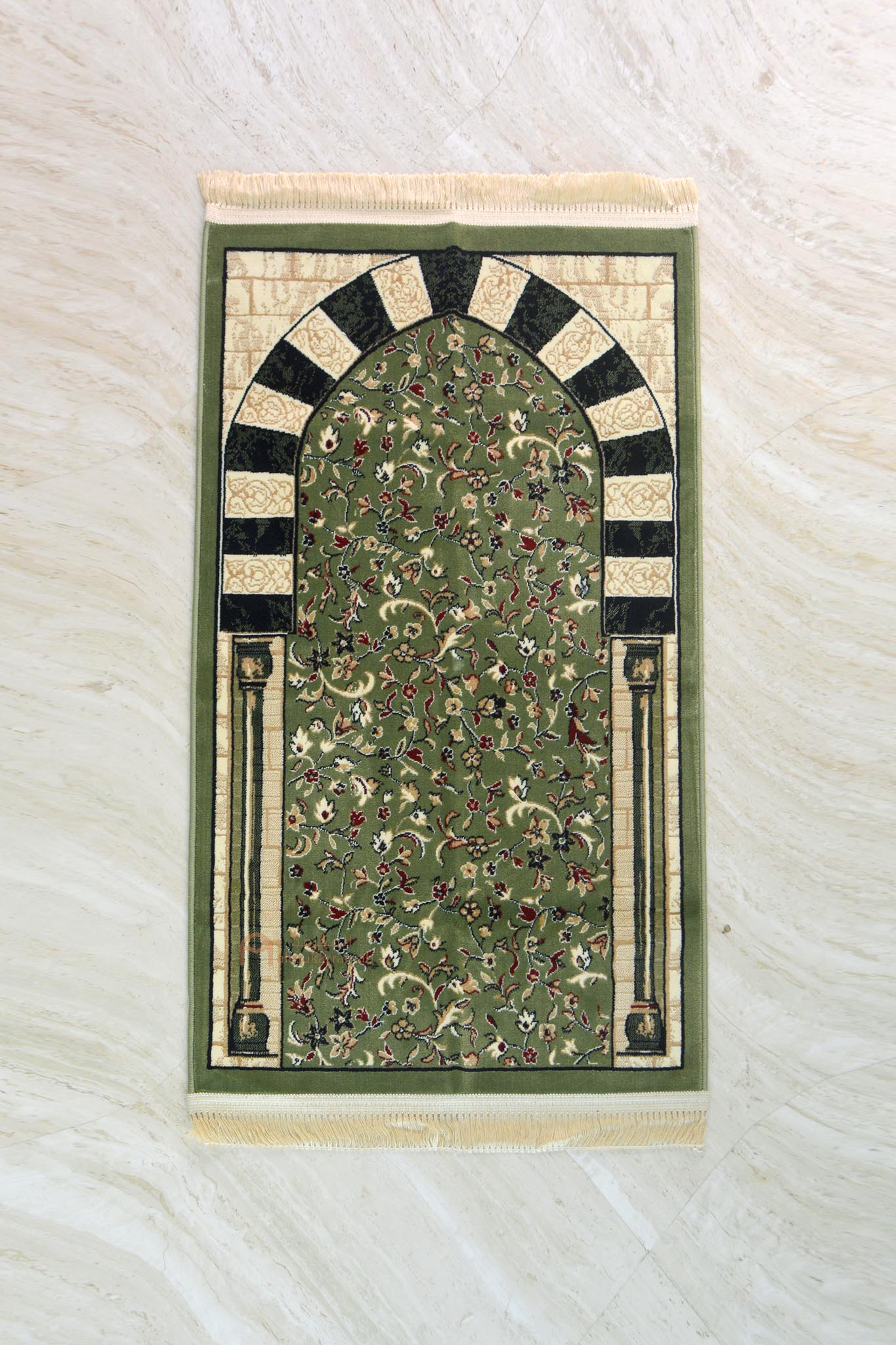 Buy Sujjadah Online Al Rawdah Patterns Madina Arches Prayer Mat - Made In Madina | Almukarramah.com