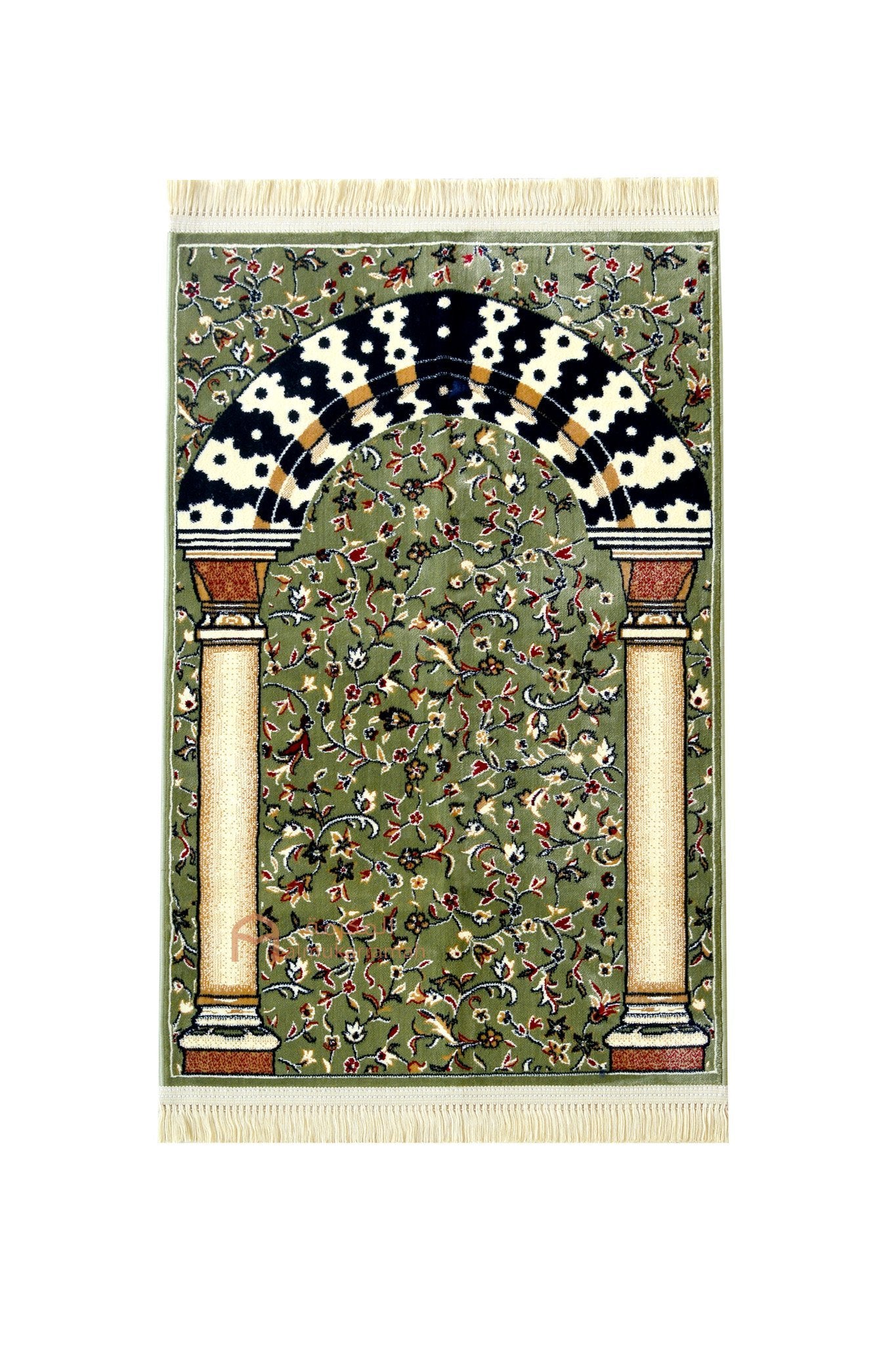 Al-rawdah patterns Mehrab soft prayer mat - www.almukarramah.com