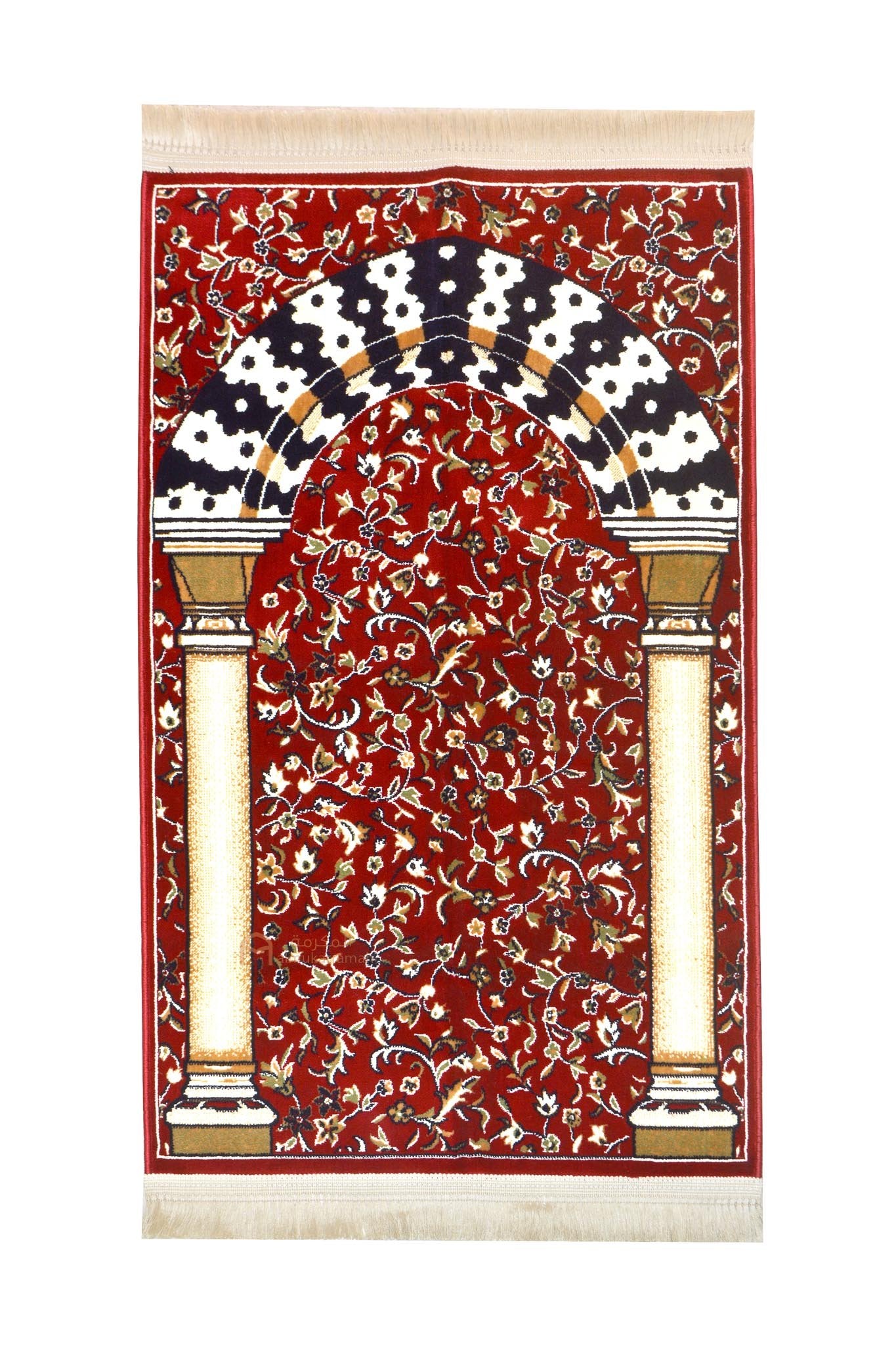 Al-rawdah patterns Mehrab soft prayer mat - www.almukarramah.com