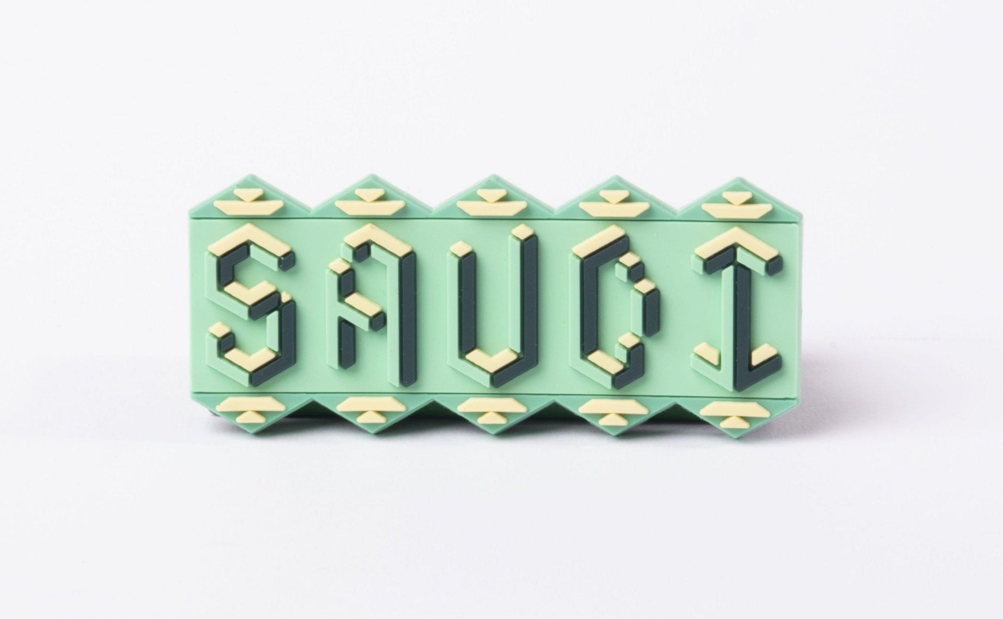 Fridge Magnet "Saudi" - Green color - www.almukarramah.com