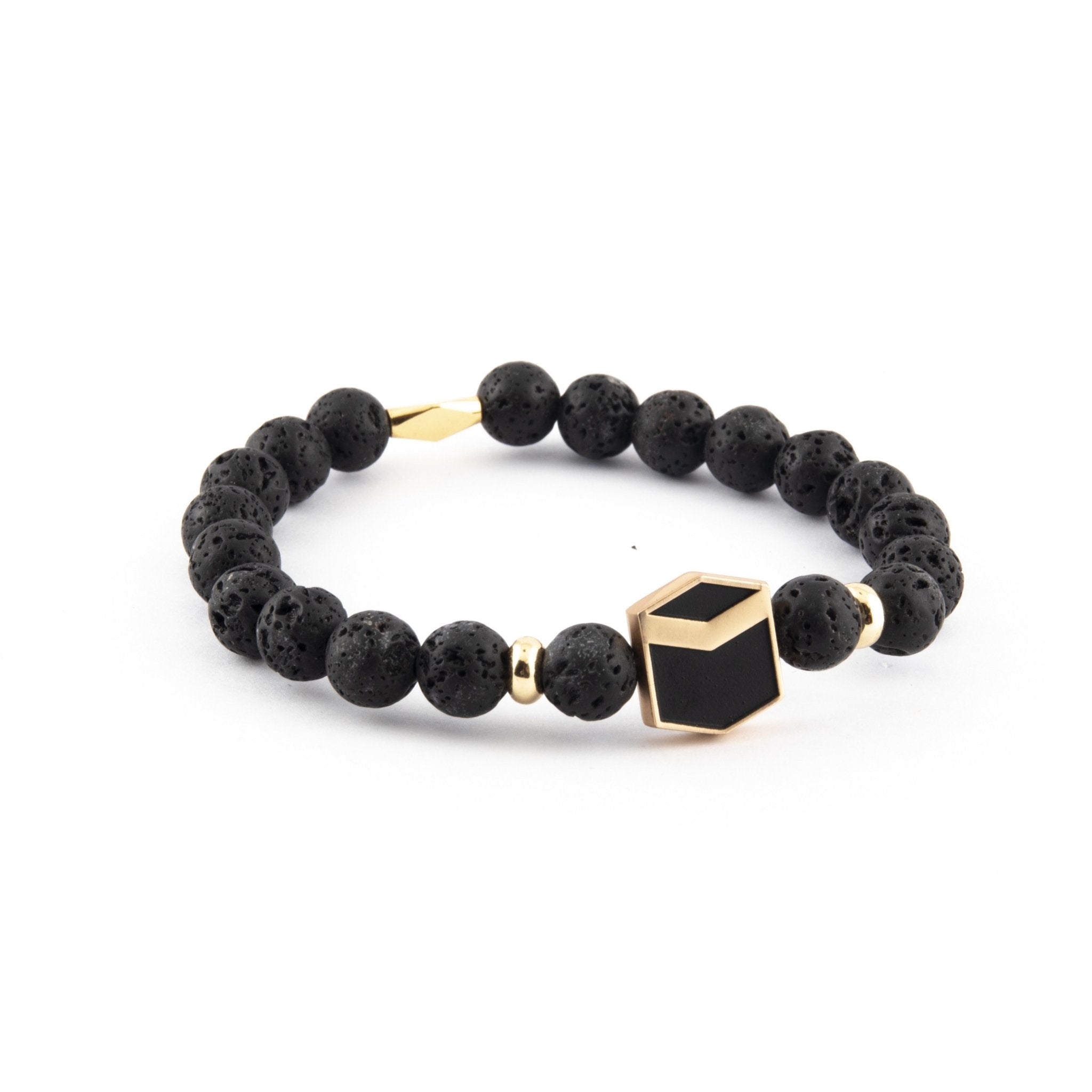 Kaa'ba bracelet Lava Stone - www.almukarramah.com