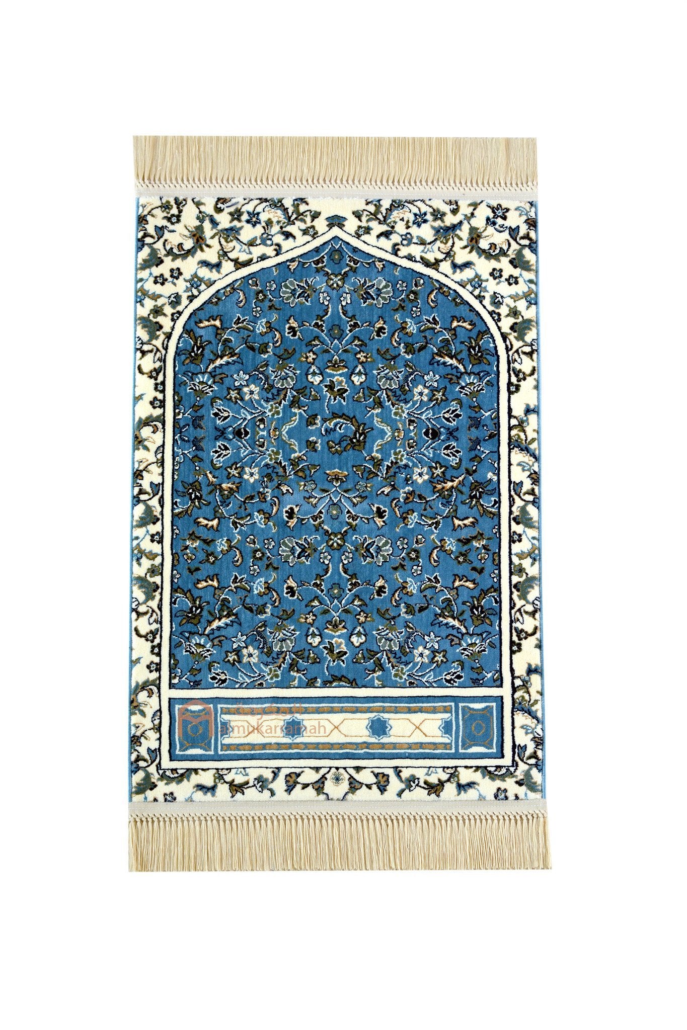 Buy Luxurious quality Haramain Prayer Mat -Light Blue color | Almukarramah.com