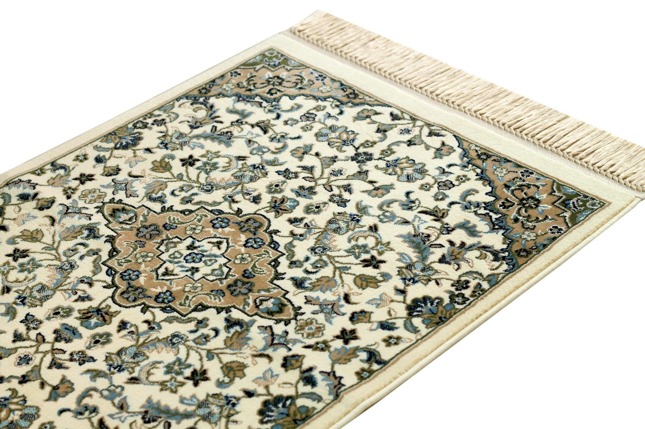 Premium Makkah Rug patterns prayer mat -Beige color - www.almukarramah.com