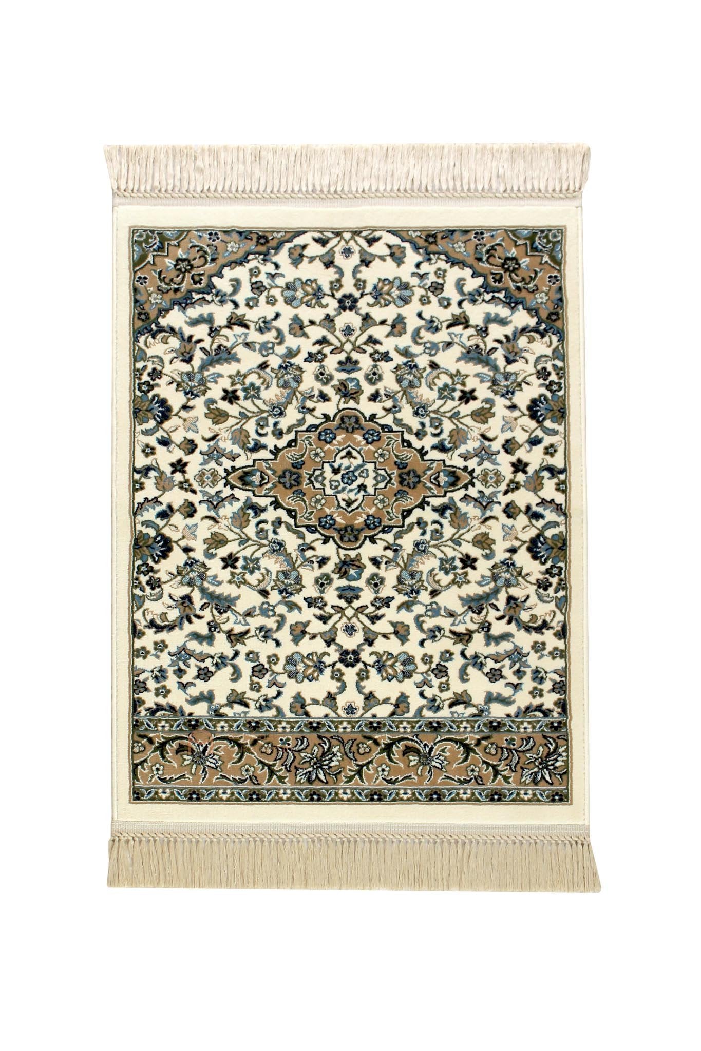 Premium Makkah Rug patterns prayer mat -Beige color - www.almukarramah.com