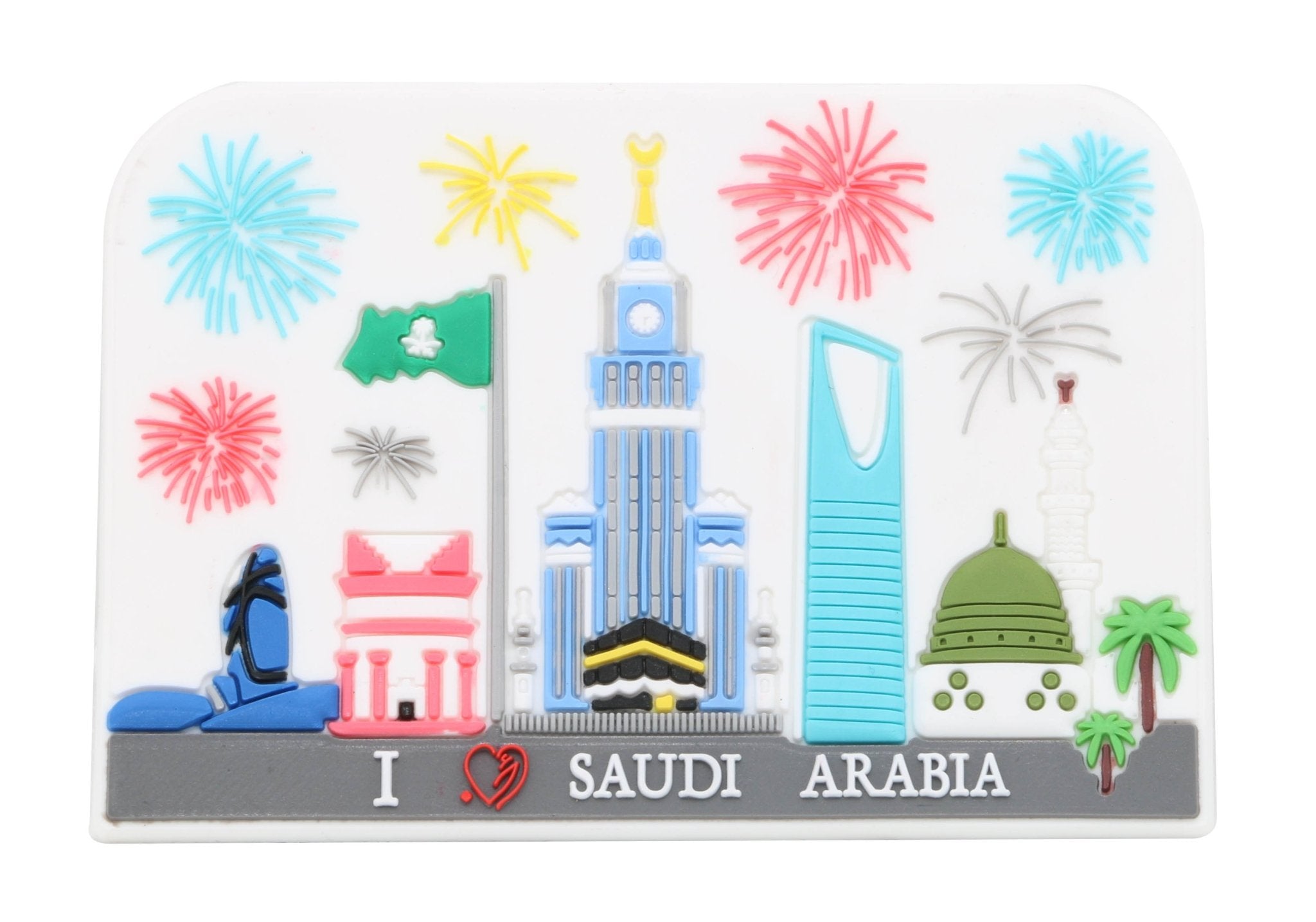 Saudi Arabia PVC Fridge Magnet - www.almukarramah.com