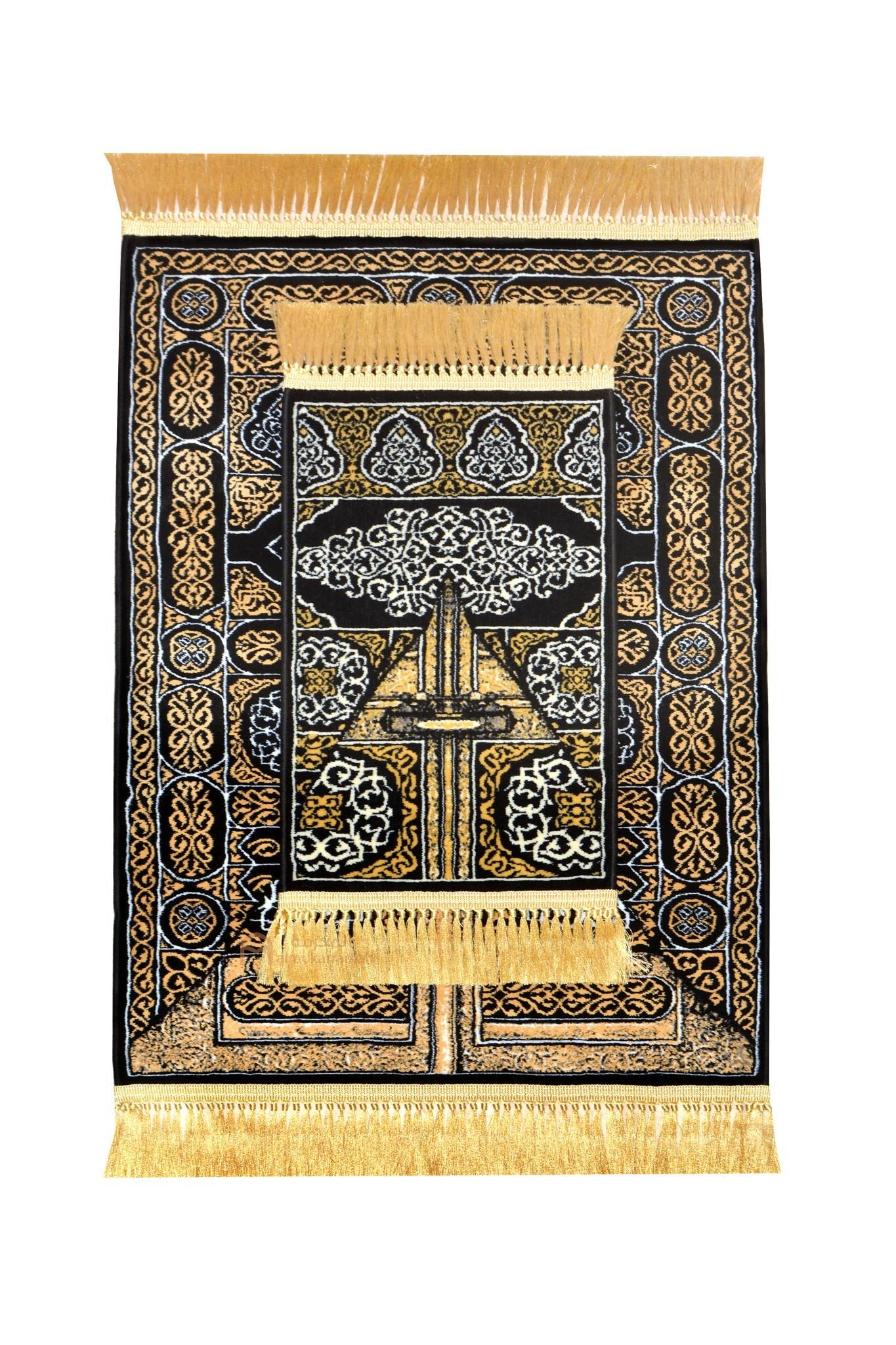 Set of 2 door of the Kaaba prayer mat - www.almukarramah.com