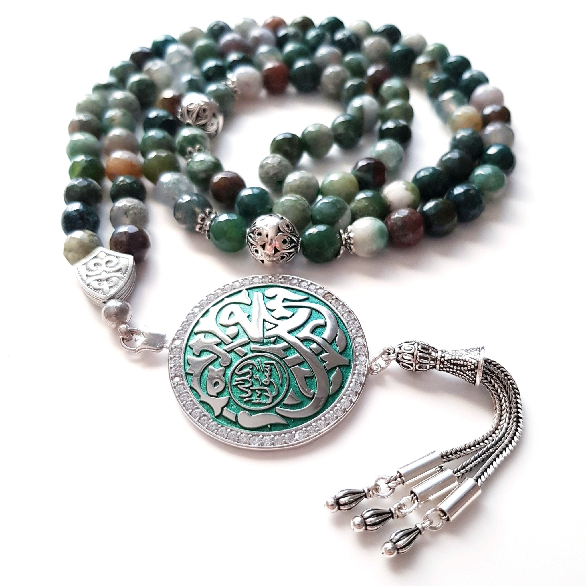 The Madinah memories Green Color Prayer beads - www.almukarramah.com